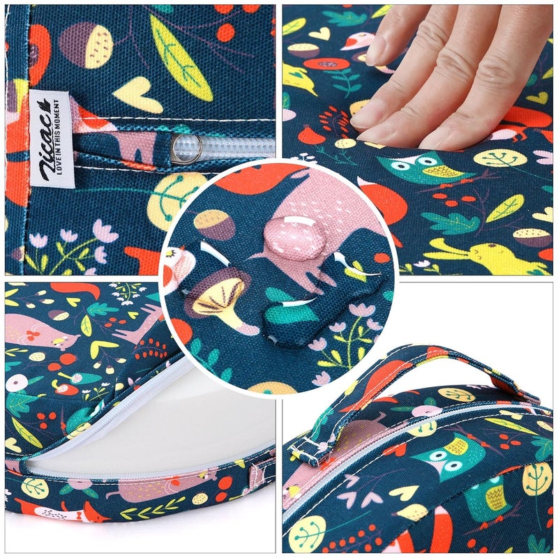 Zicac Portable Seat Cushion Washable with Non-Slip Bottom, Detachable Strong Support Cushion for Toddler Kids Baby Infant (Forest) - Image 2